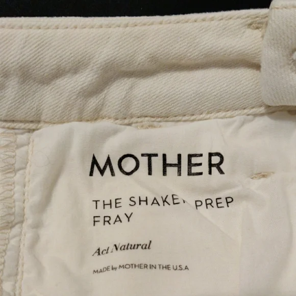 MOTHER. Women's White Frayed Hem Pants - Picture 8 of 16